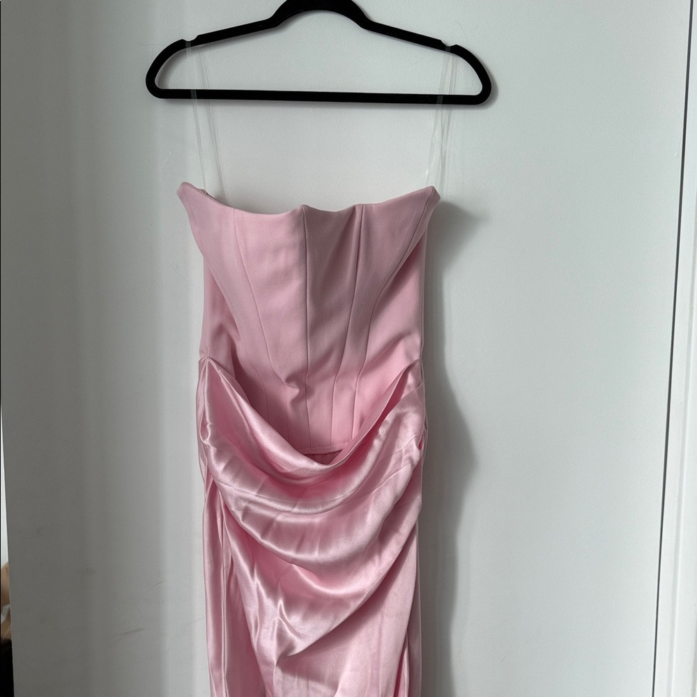House of CB Strapless Pink Dress